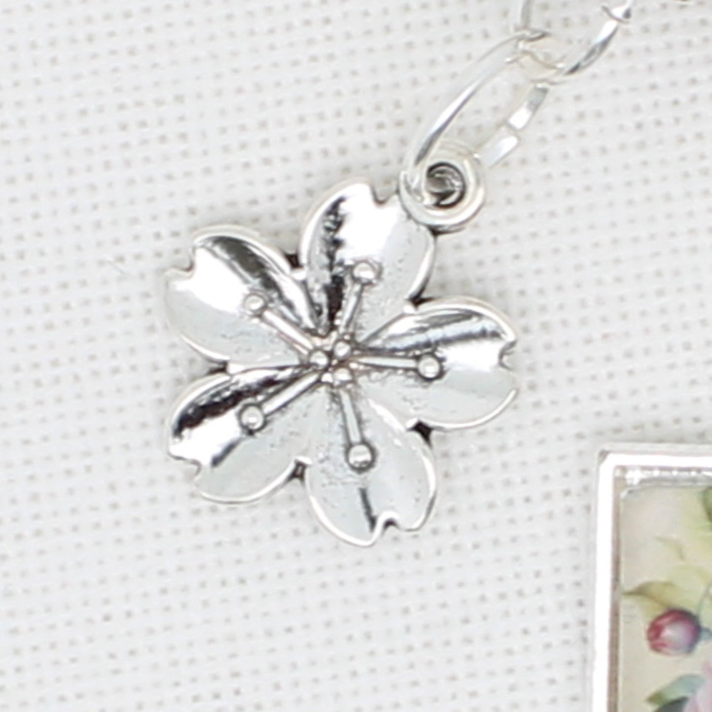 Teacup Of Flowers Floss Ring