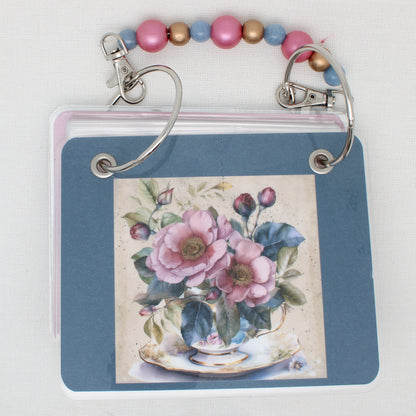 Teacup Of Flowers Floss Bag Book