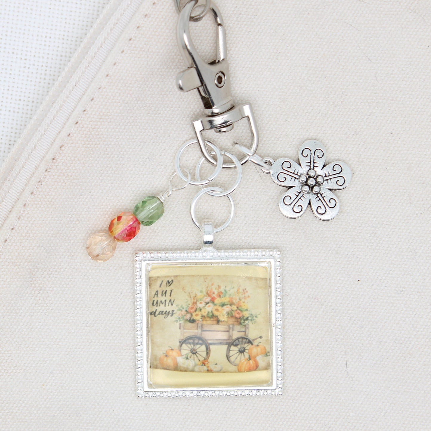 Love Autumn Zipper Pull/ Mini-Fob