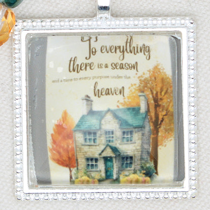 To Everything There Is A Season Zipper Pull/ Mini-Fob