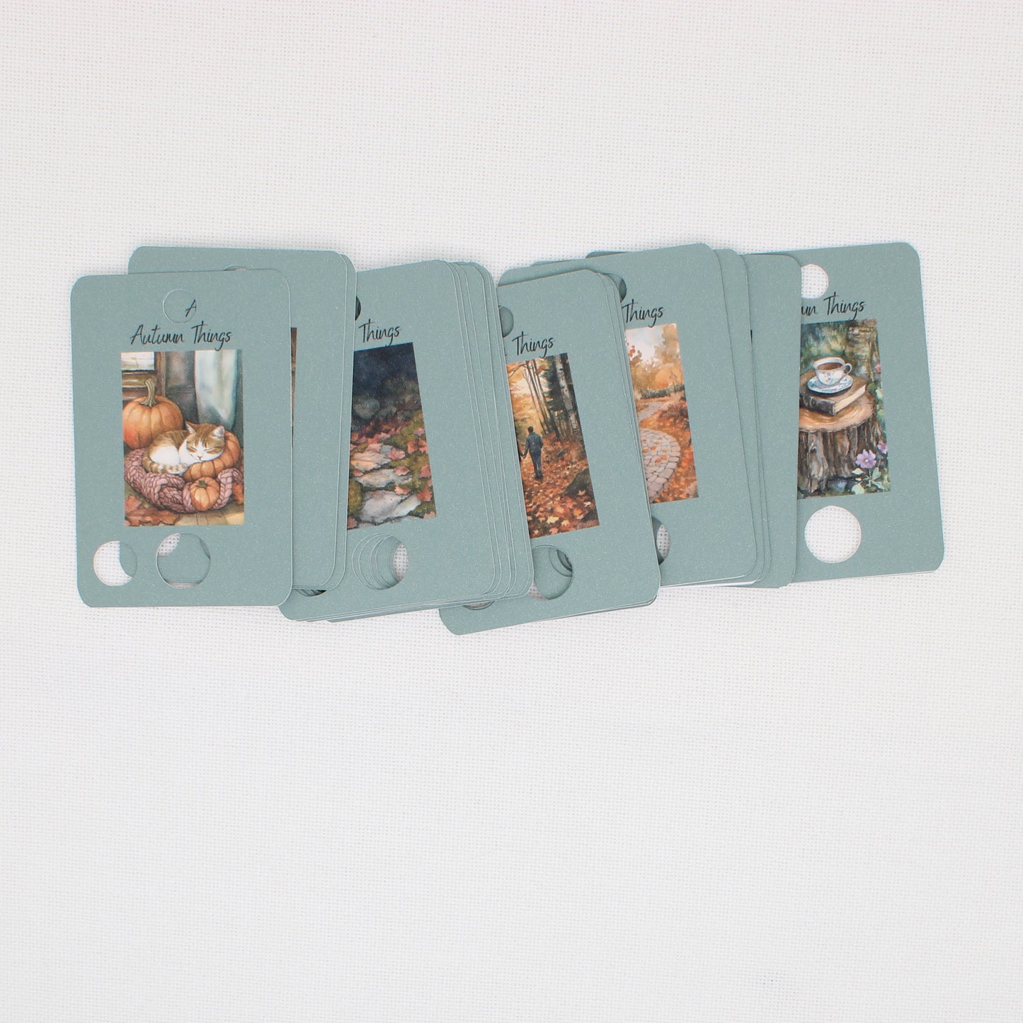 Autumn Things Floss Cards. - Pack of 20 Cards