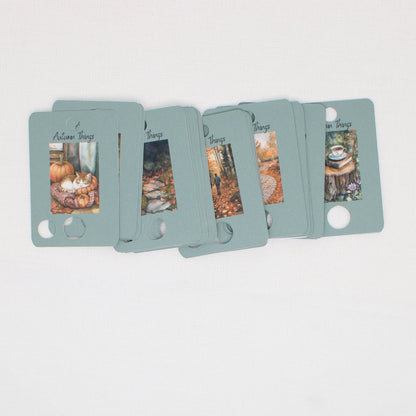 Autumn Things Floss Cards. - Pack of 20 Cards
