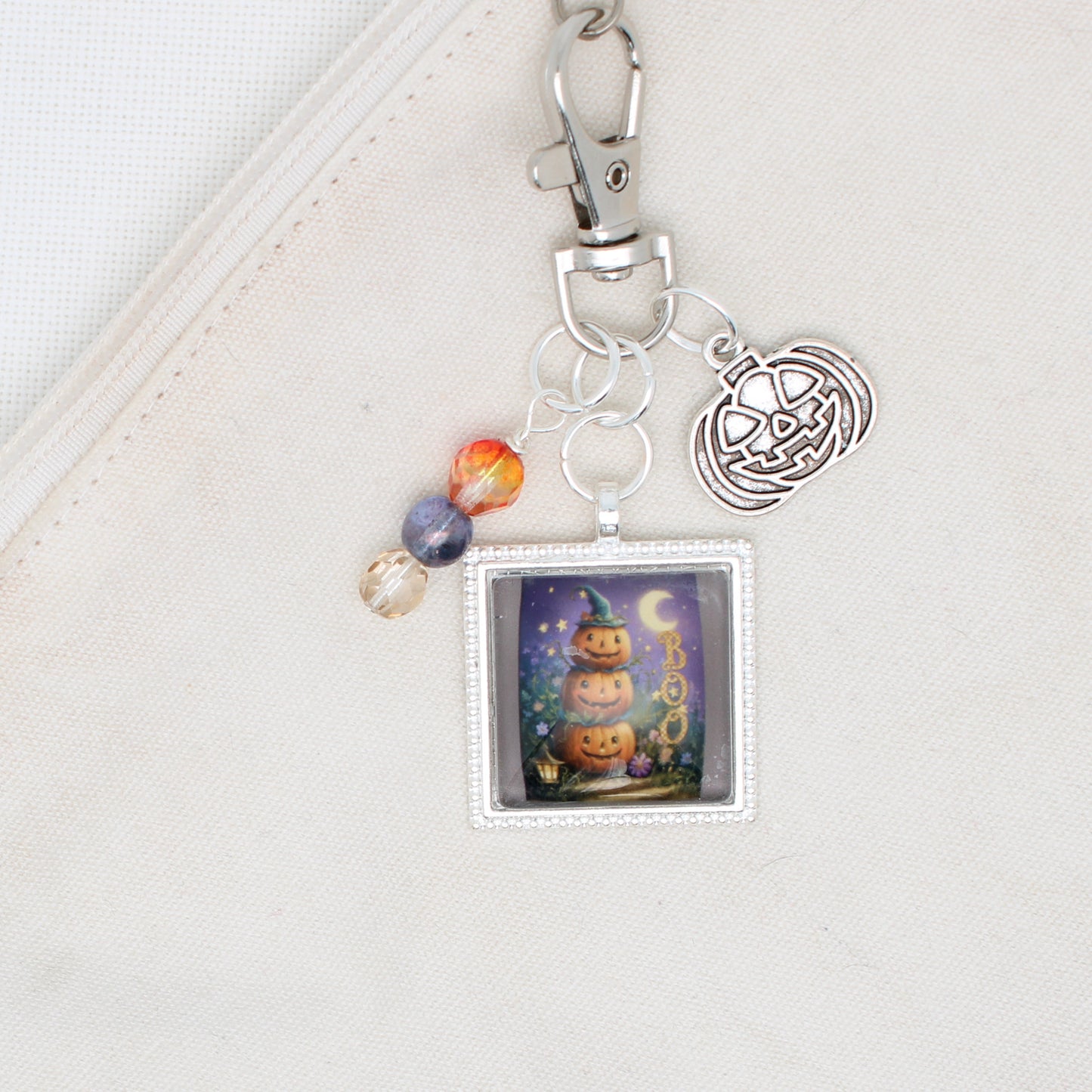 Boo Zipper Pull/ Mini-Fob