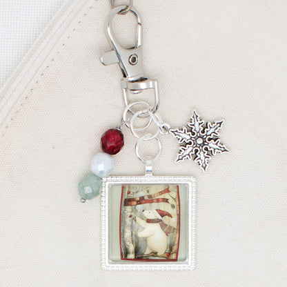 Christmas Woodlands Zipper Pull/ Mini-Fob