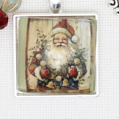 Santa Zipper Pull/ Mini-Fob