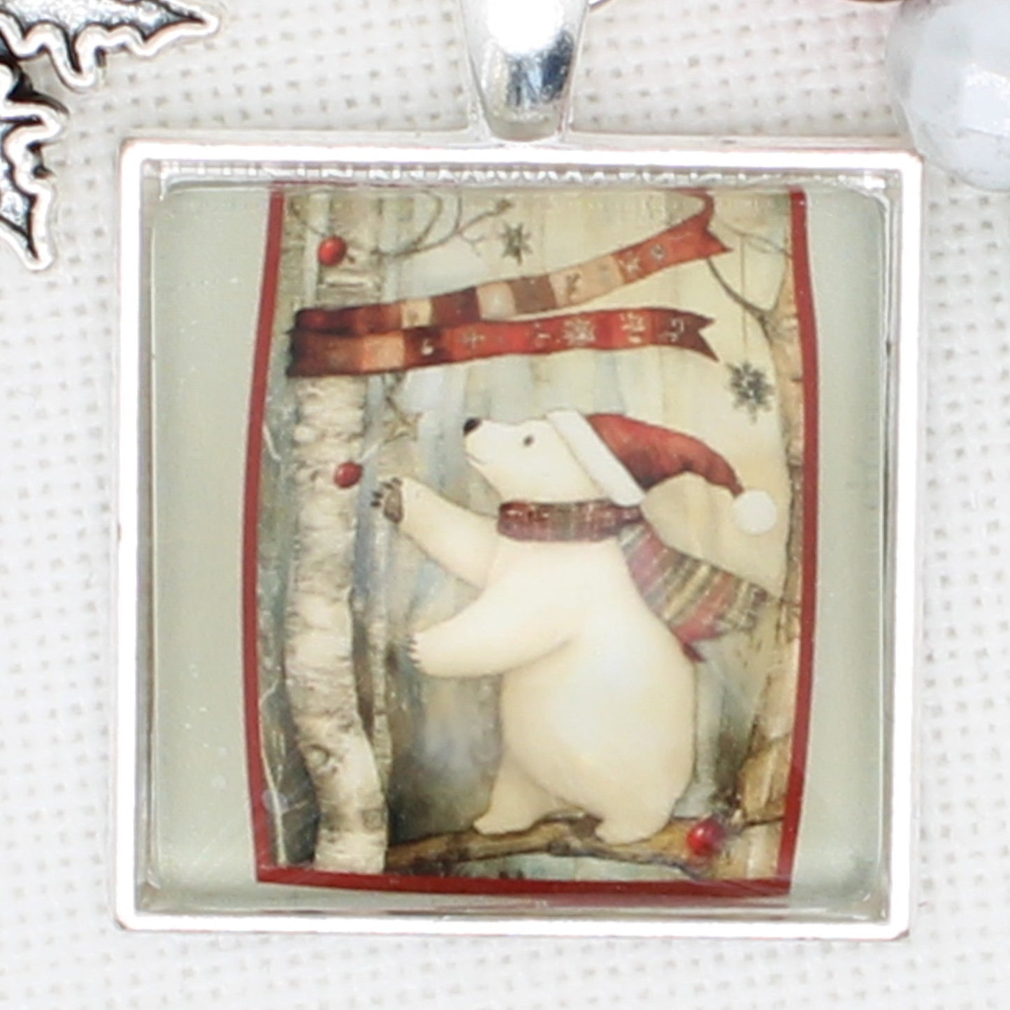 Christmas Woodlands Zipper Pull/ Mini-Fob