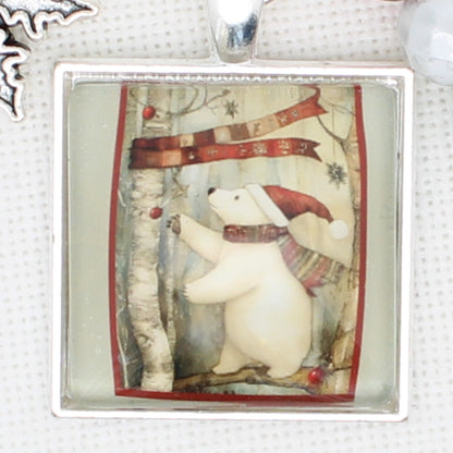 Christmas Woodlands Zipper Pull/ Mini-Fob