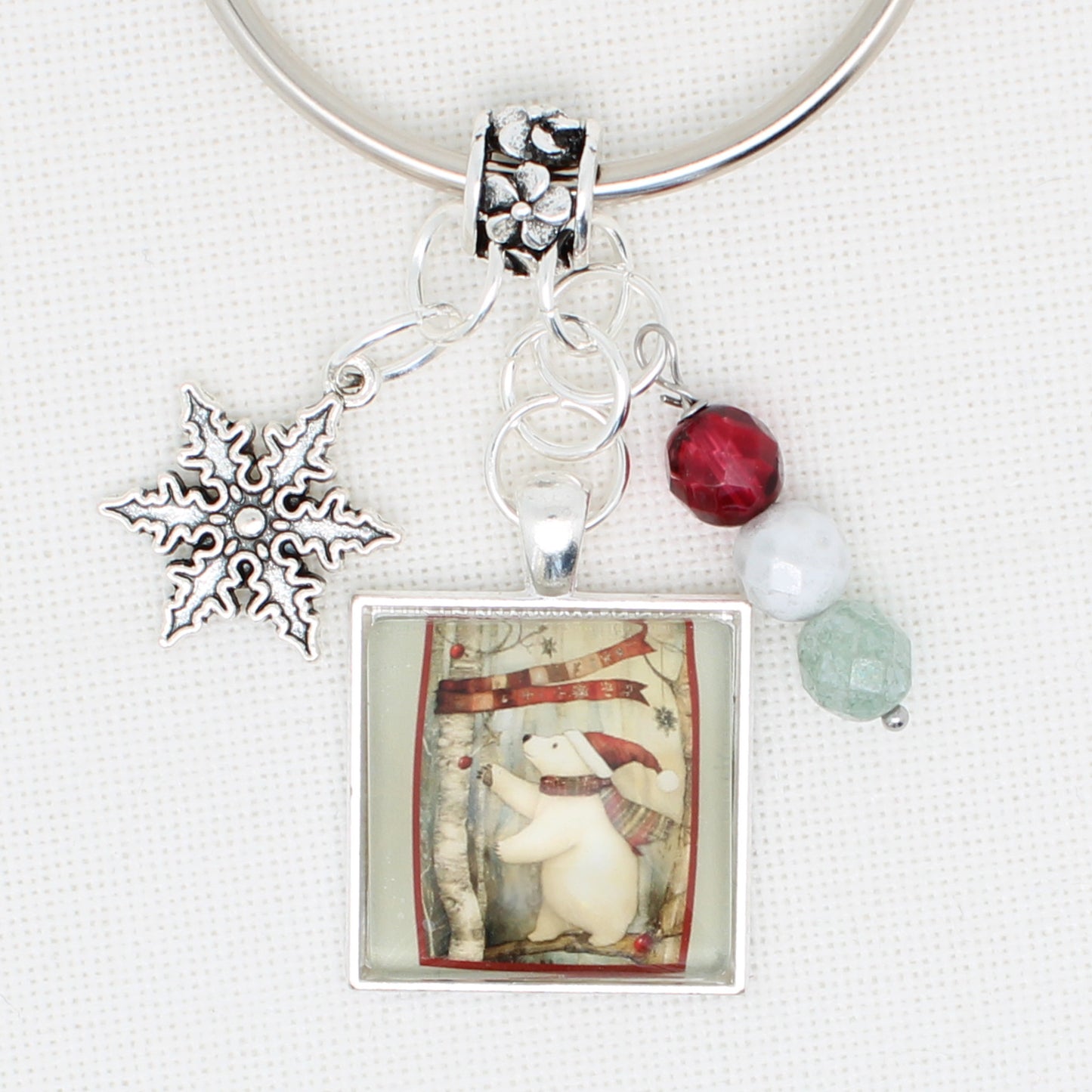 Christmas Woodlands Floss Ring