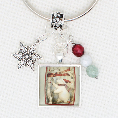 Christmas Woodlands Floss Ring