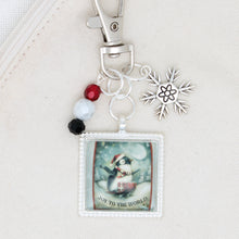 Christmas Penguin Zipper Pull/ Mini-Fob