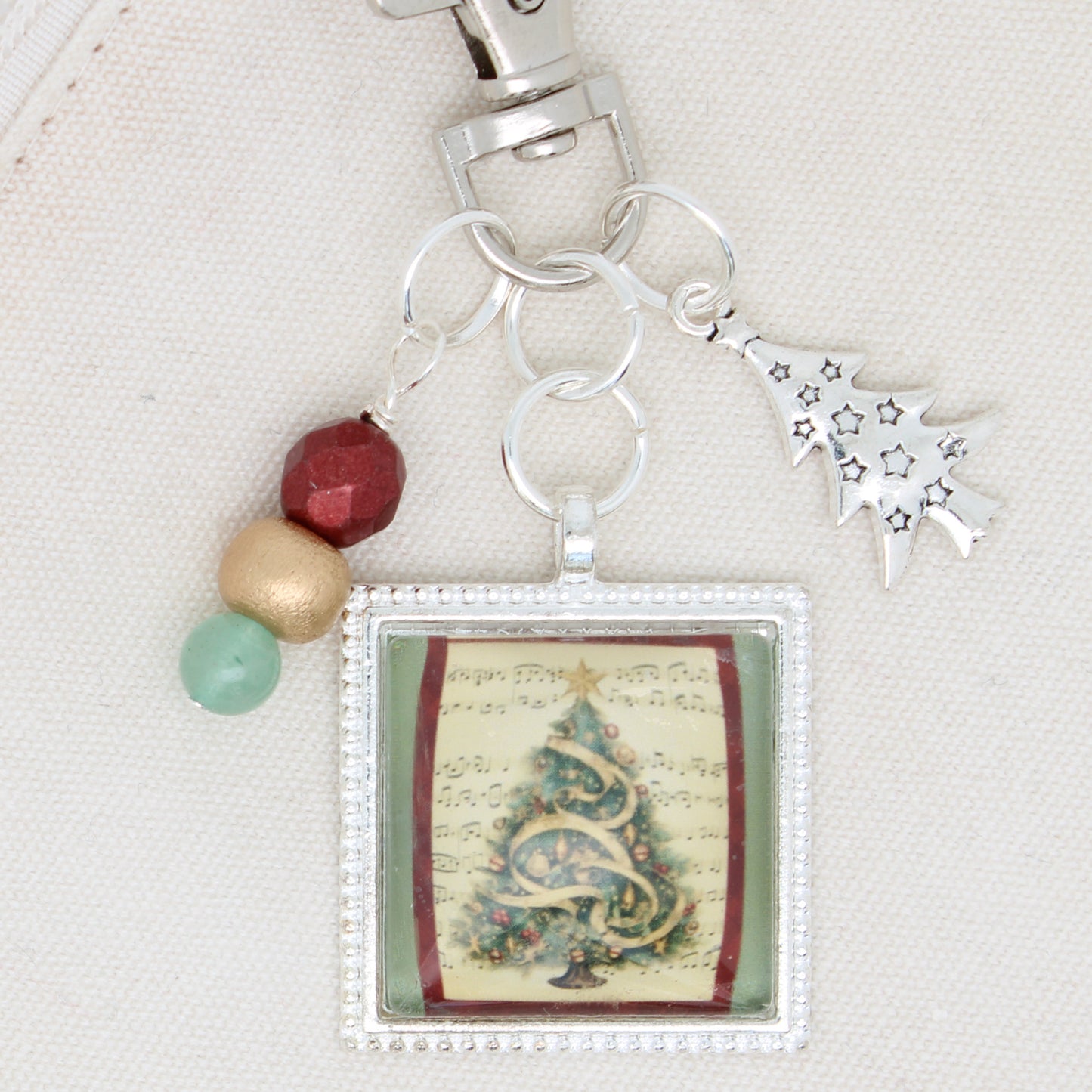 Musical Christmas Tree Zipper Pull/ Mini-Fob