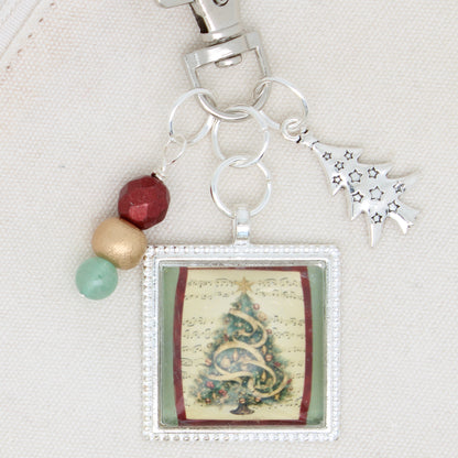 Musical Christmas Tree Zipper Pull/ Mini-Fob