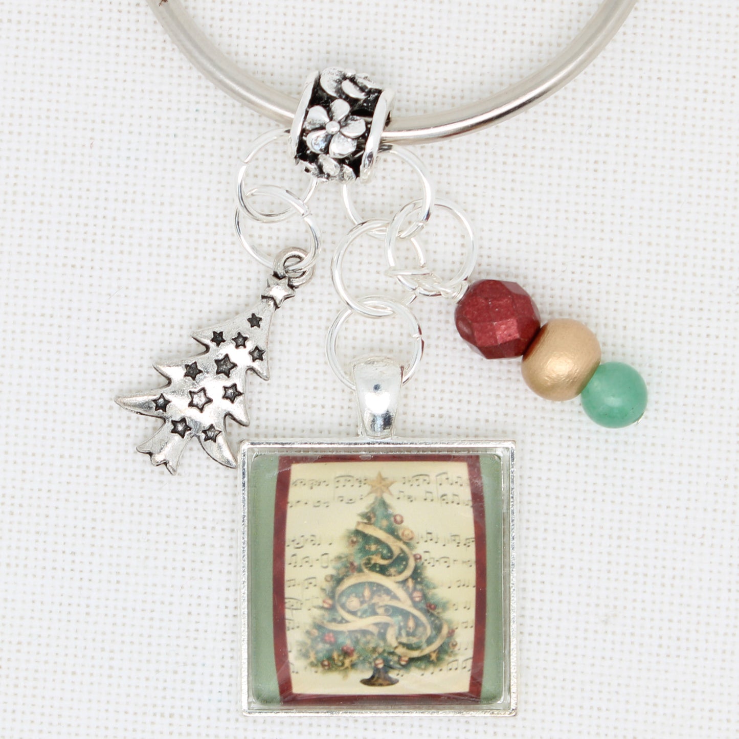 Musical Christmas Tree Floss Ring