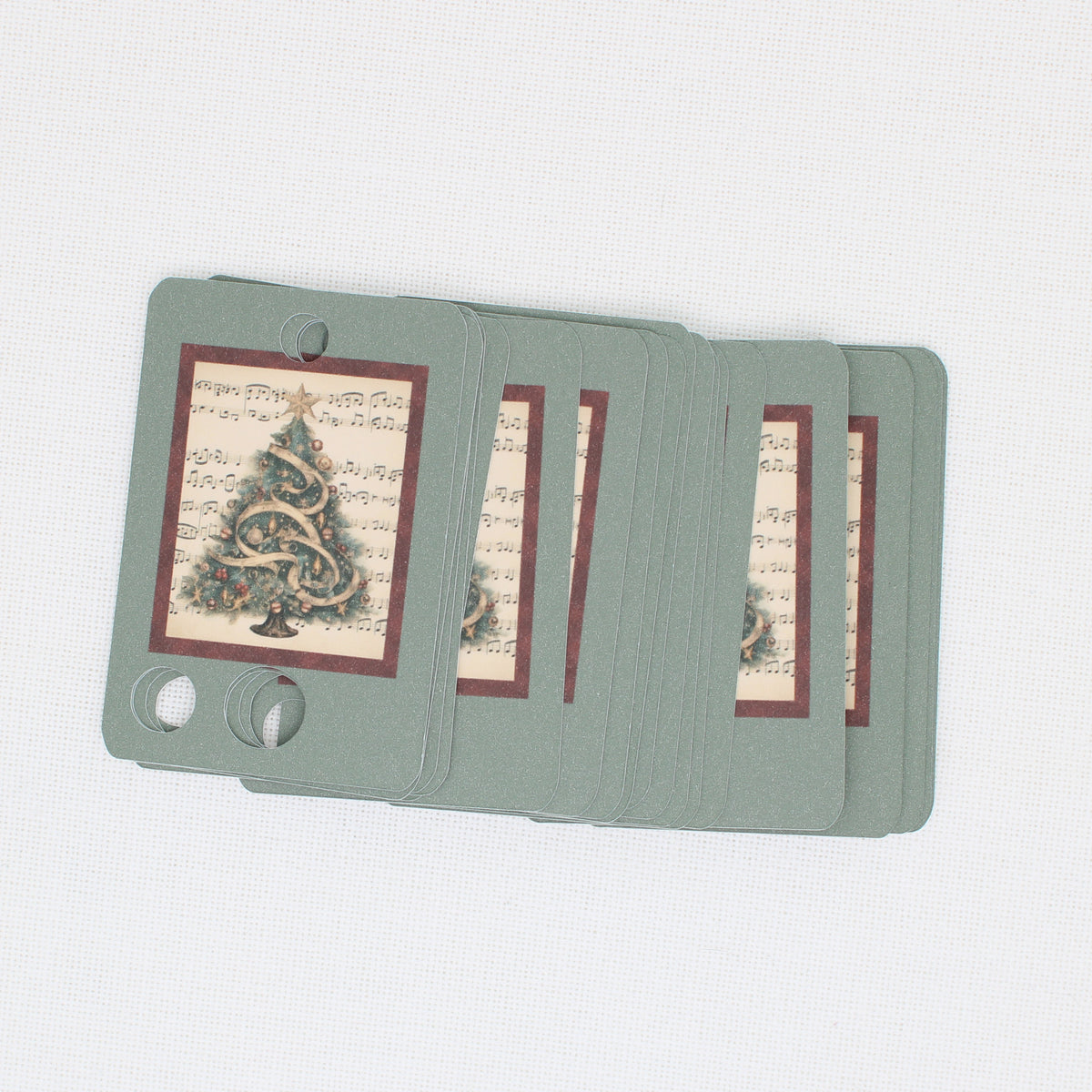 Musical Christmas Tree Floss Cards - Pack of 20