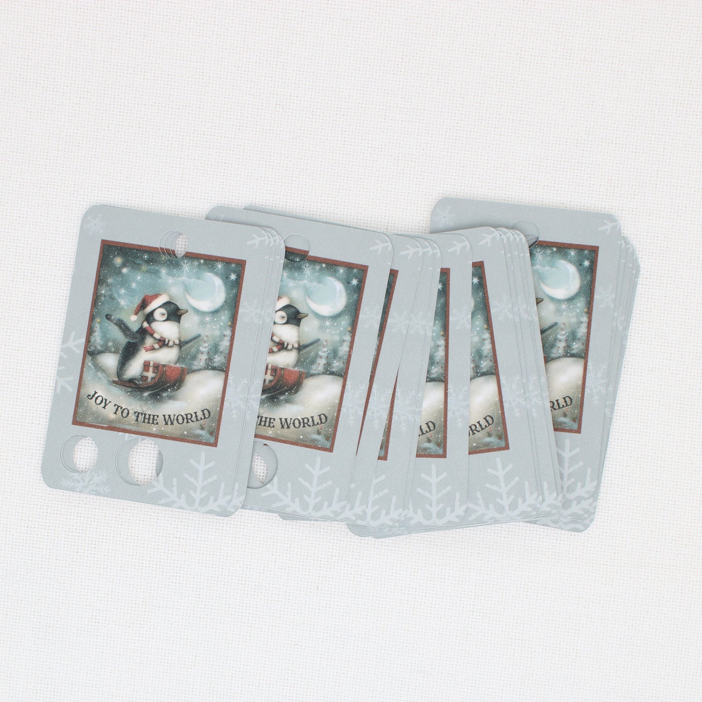 Christmas Penguin Floss Cards - Pack of 20