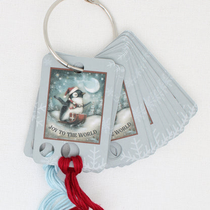Christmas Penguin Floss Cards - Pack of 20