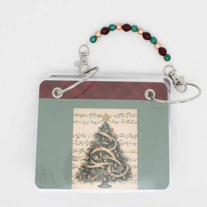 Music Christmas Tree Floss Bag Book