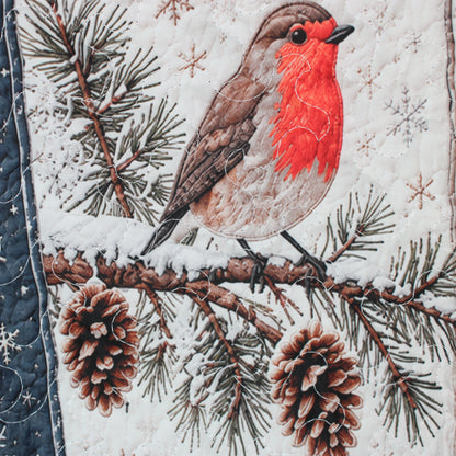 Winter Bird Tote not quilted with zipper