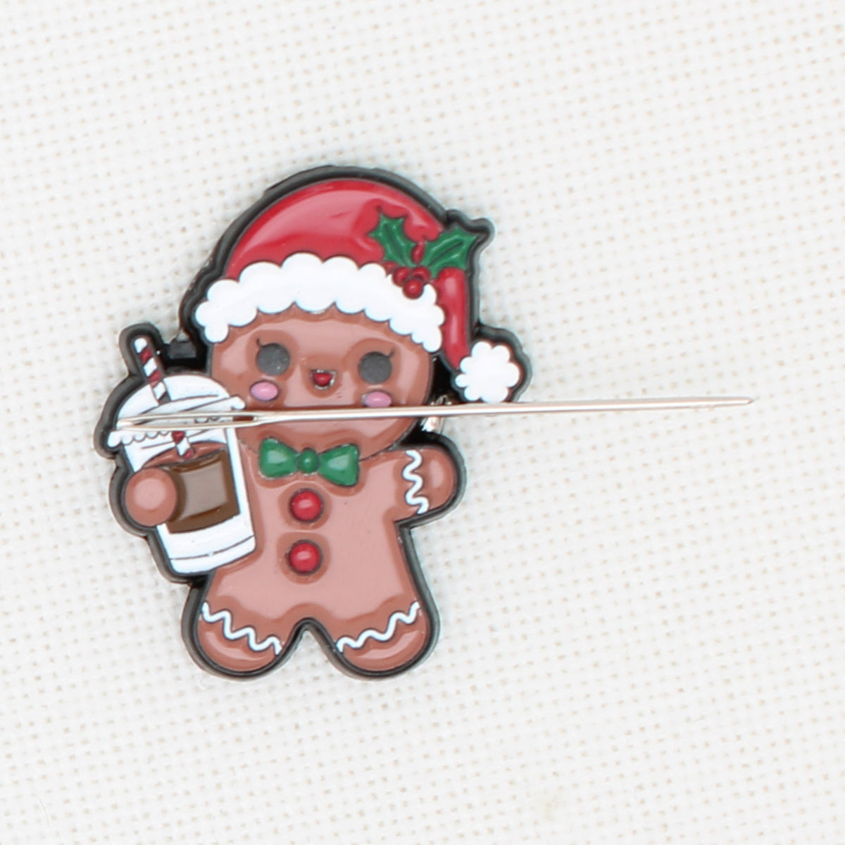Christmas Gingerbread Man Magnetic Needle Minder