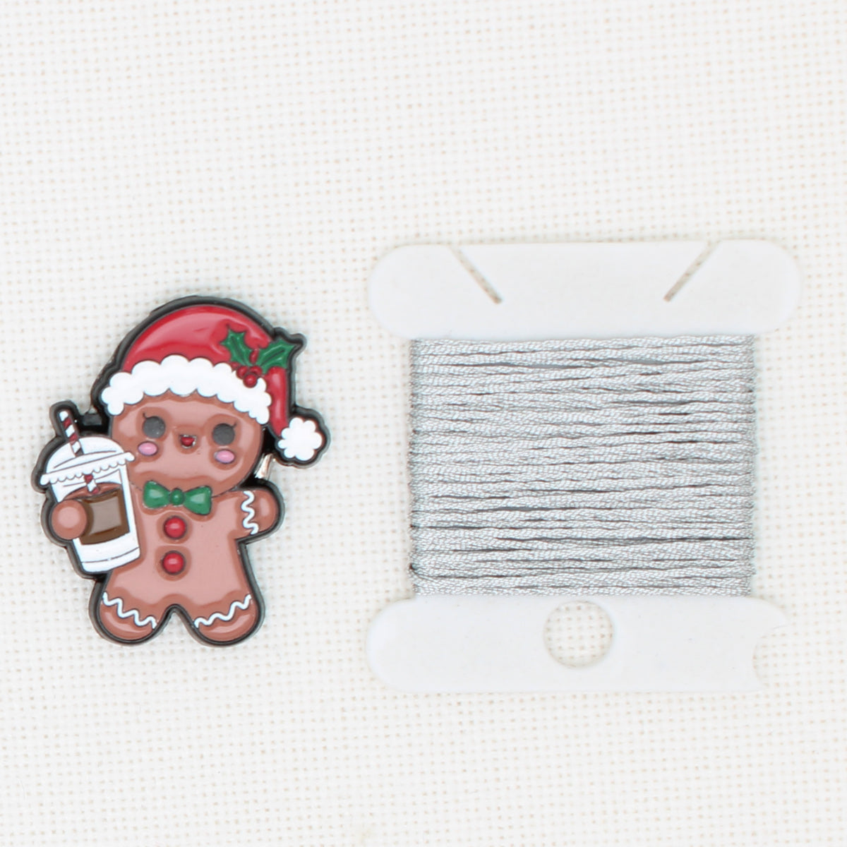 Christmas Gingerbread Man Magnetic Needle Minder