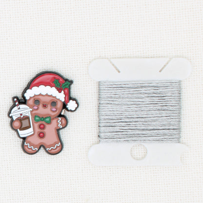 Christmas Gingerbread Man Magnetic Needle Minder