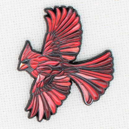 Cardinal Bird  Magnetic Needle Minder