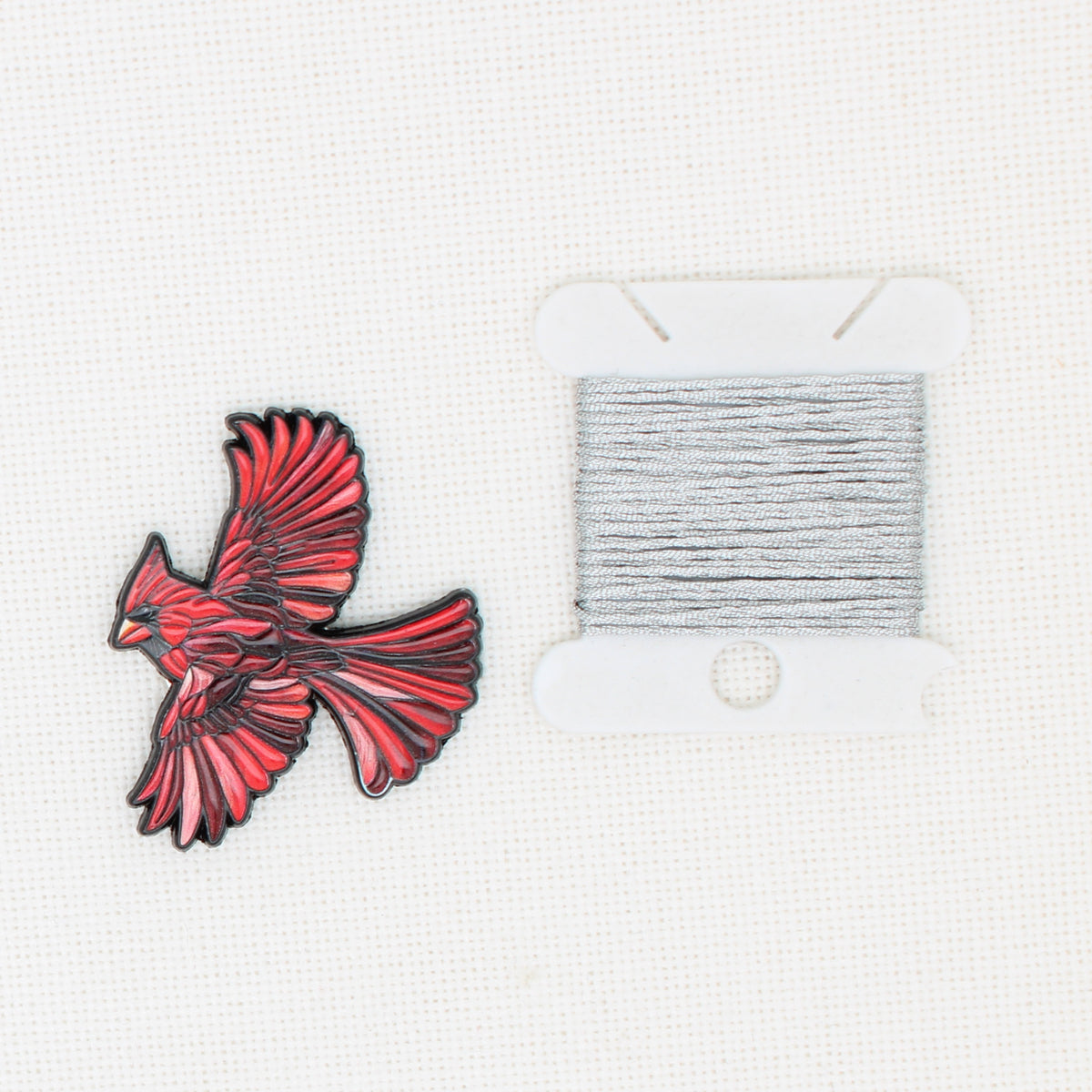 Cardinal Bird  Magnetic Needle Minder