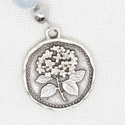 Hydrangea Scissor Fob