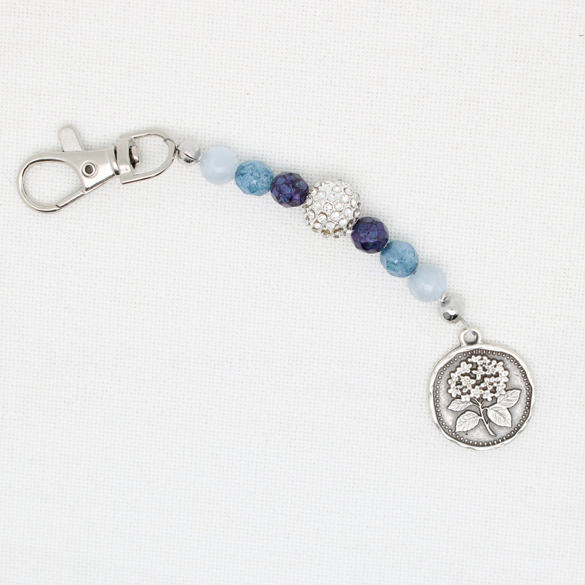 Hydrangea Scissor Fob