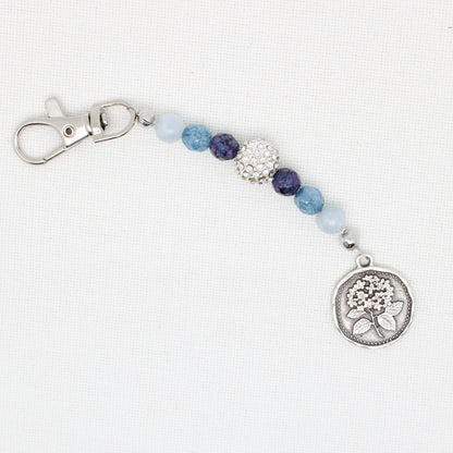 Hydrangea Scissor Fob
