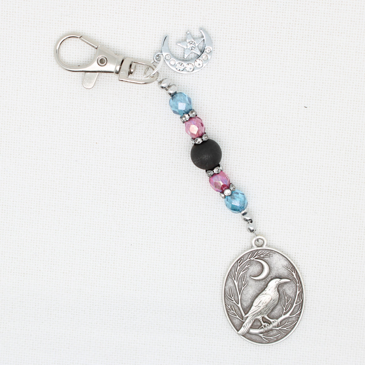 Raven Scissor Fob