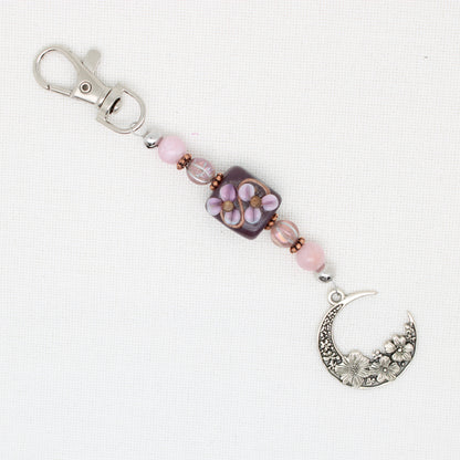Flower Moon Scissor Fob