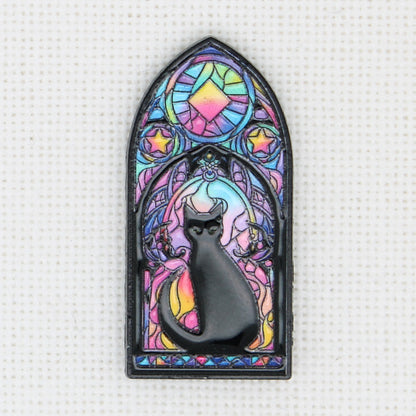 Cat Enamel Magnetic Needle Minder For Cross Stitch