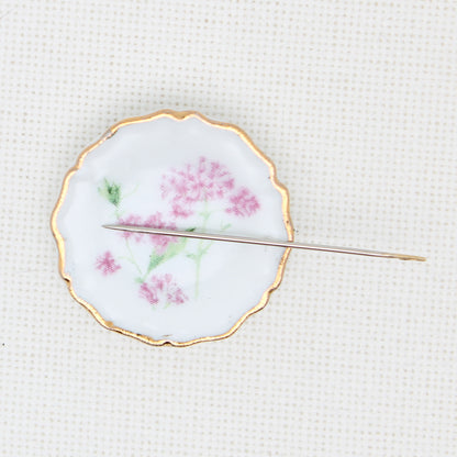 Plate Porcelain Magnetic  Needle Minder For Cross Stitch