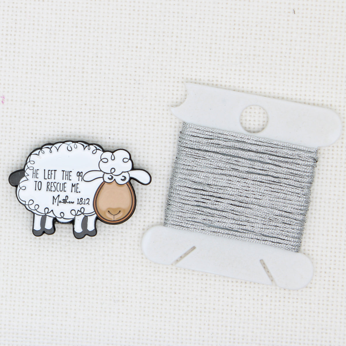He Left the 99 Enamel Magnetic Needle Minder For Cross Stitch