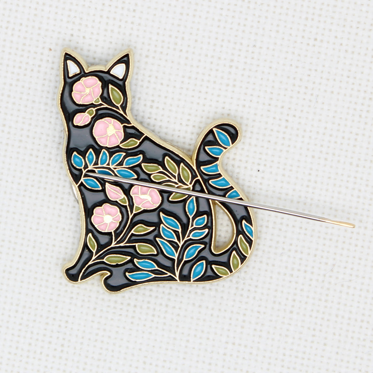 Cat Magnetic Enamel Magnetic Needle Minder For Cross Stitch