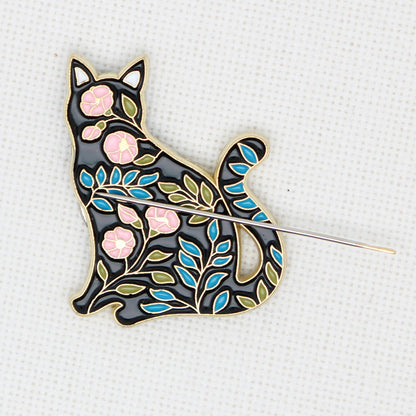 Cat Magnetic Enamel Magnetic Needle Minder For Cross Stitch