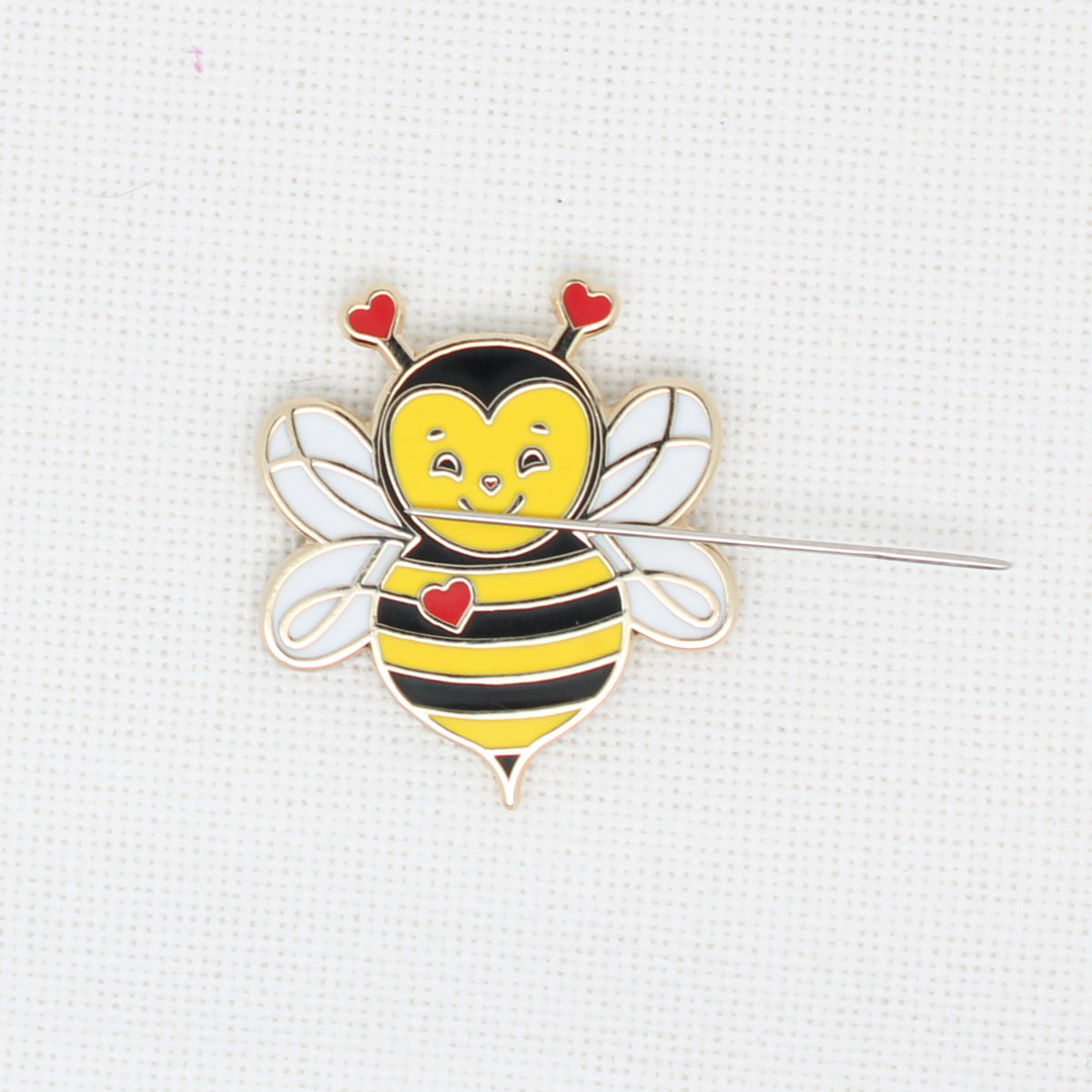 Bee Enamel Magnetic Needle Minder For Cross Stitch