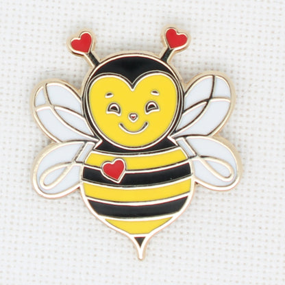 Bee Enamel Magnetic Needle Minder For Cross Stitch