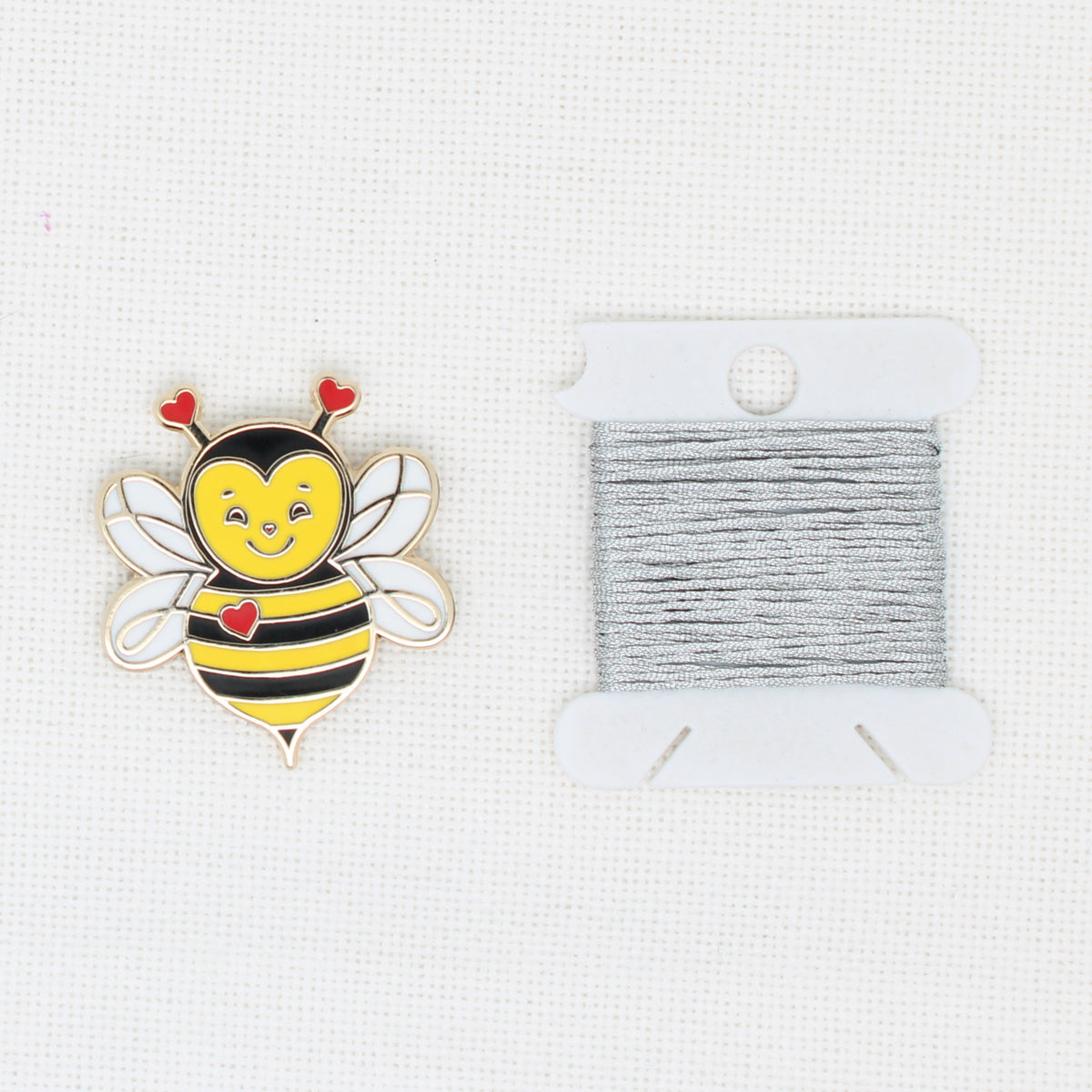 Bee Enamel Magnetic Needle Minder For Cross Stitch