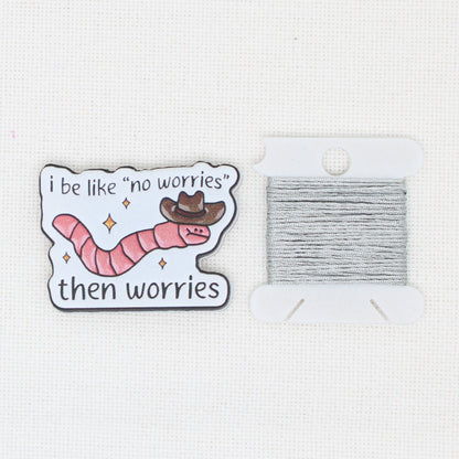 No Worries Acrylic Magnetic Needle Minder For Cross Stitch