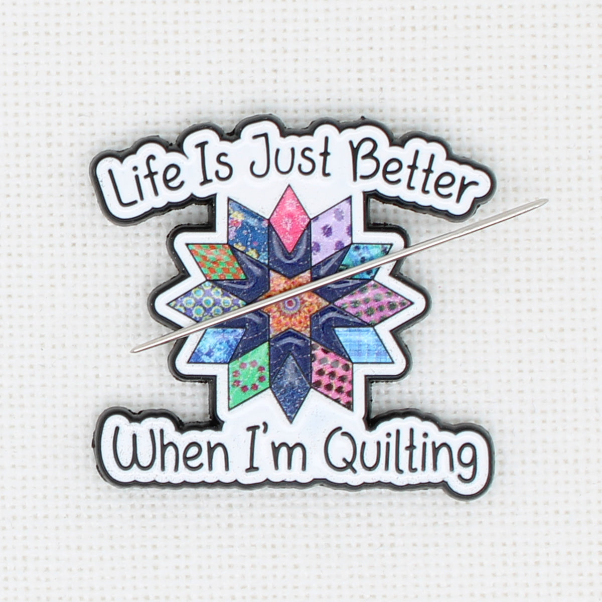 Quilting  Enamel Magnetic Needle Minder For Cross Stitch