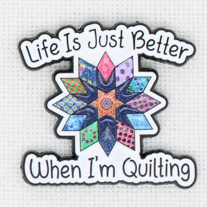 Quilting  Enamel Magnetic Needle Minder For Cross Stitch