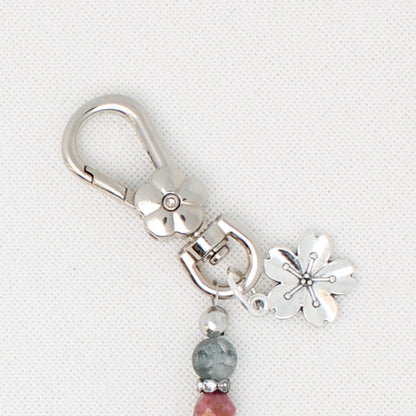 Flower Double Clip Scissor Fob