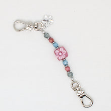 Flower Double Clip Scissor Fob
