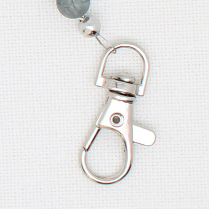 Flower Double Clip Scissor Fob
