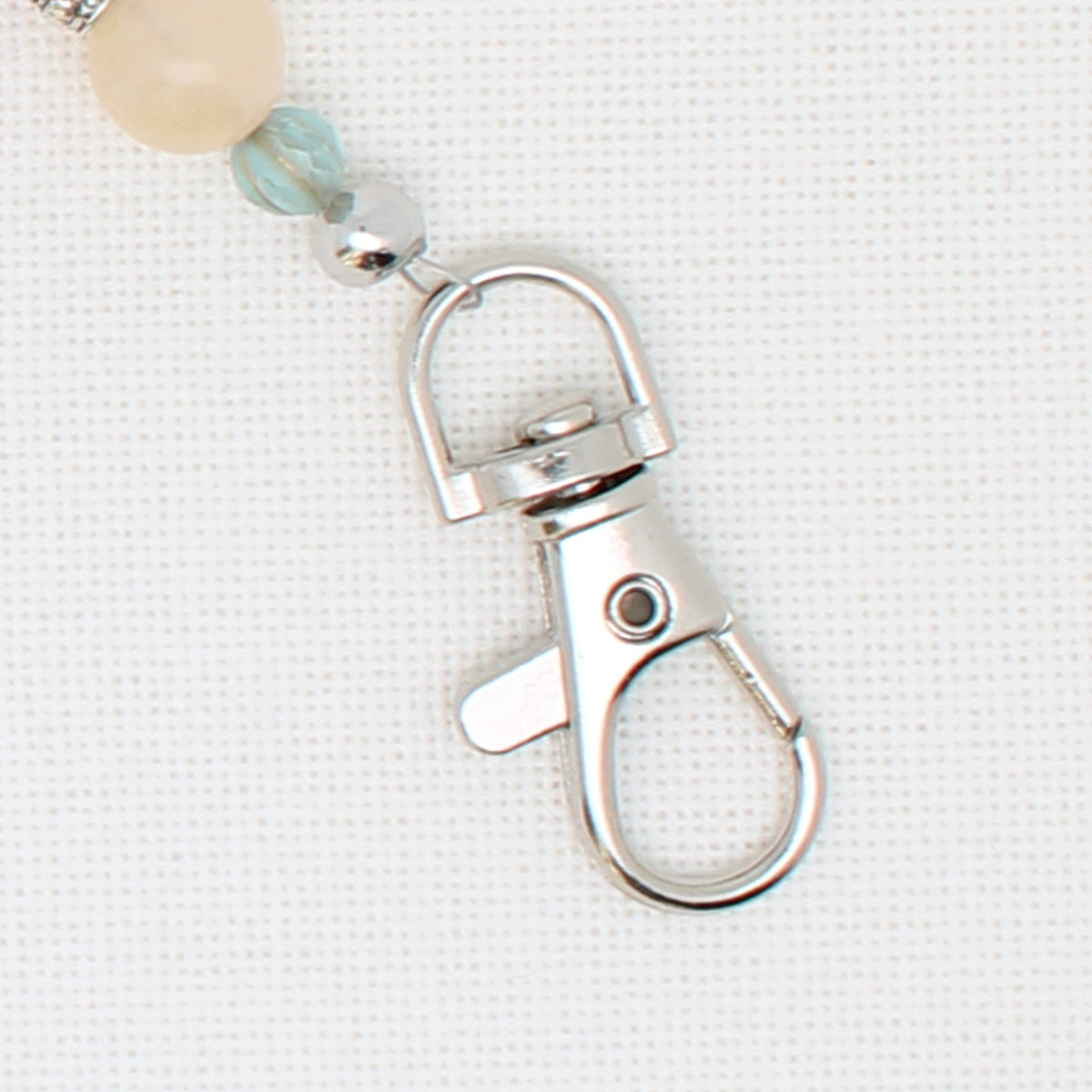 Flower Double Clip Scissor Fob