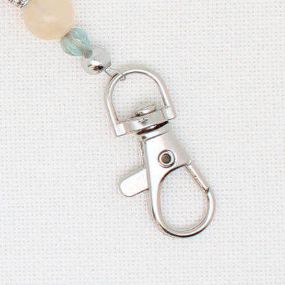 Flower Double Clip Scissor Fob