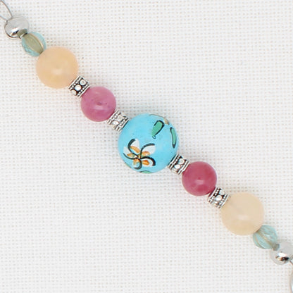 Flower Double Clip Scissor Fob