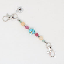 Flower Double Clip Scissor Fob